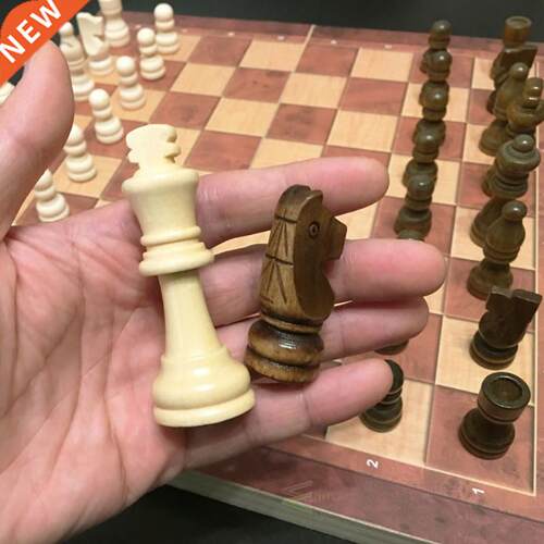New Design 3 in 1 Wooden Chess Backgammon Checkers Travel C