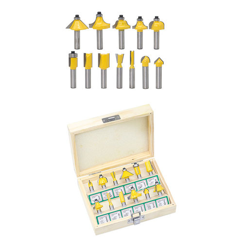 12Pcs Milling Cutter Router Bit Set 8Mm Wood Cutter Carbide