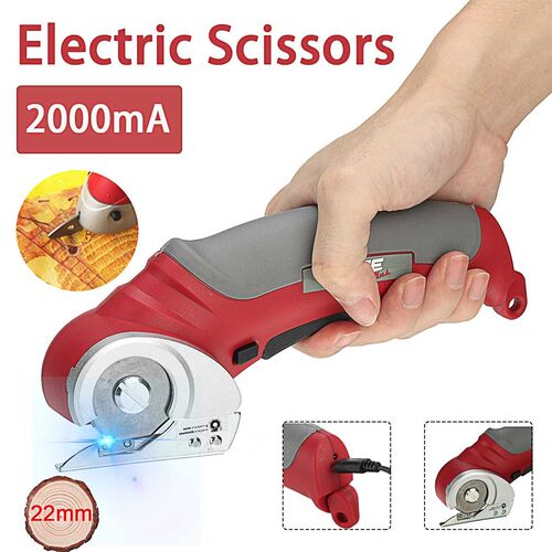2000mAh Portable Cordless Electric Round Scissors Electric S