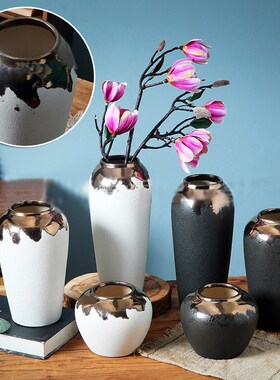 Ceramics Flower Vases Various Shape Matt Surface Simple Inno