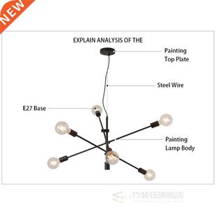 Nordc Modern Pendant Lghts Hangng lght E27 Lvng room P