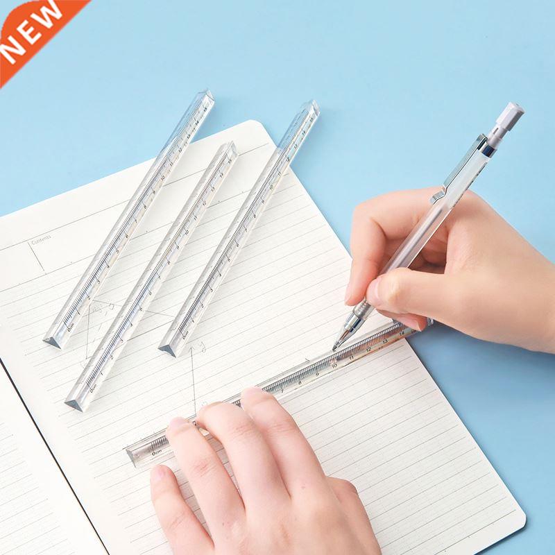 1pc Transparent Triangle Ruler Stationery School Supplies