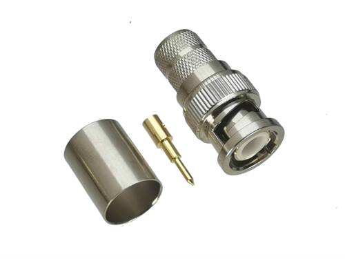 Connector BNC Male plug Crimp For RG8 LMR400 RG213 RG214 Cab