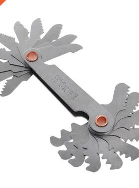 2Pcs/Set Stainless Steel Metric Screw Pitch 60+55 Degree Thr