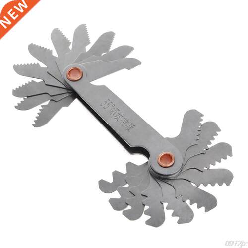 2Pcs/Set Stainless Steel Metric Screw Pitch 60+55 Degree Thr