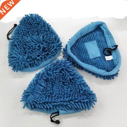 1PCS Durable Light Blue Round Triangle Steam Mop Cloth Cover