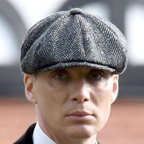 Wool Newsboy Caps Men Herringbone Flat Caps Gatsby Cap Woole