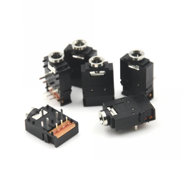 5Pcs/lot 3.5mm Stereo Audio Jack Socket 3.5 Dual Track Headp