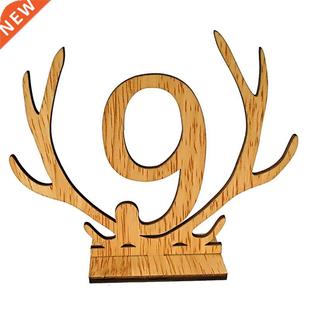 Antlers Shape 1-20 Numbers Signs Wedding Table Number Wooden