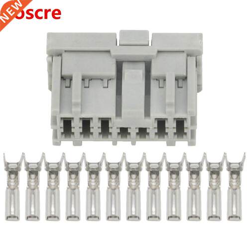12 Pin Clamps Light Gray Automotive Connectors Car Plug with