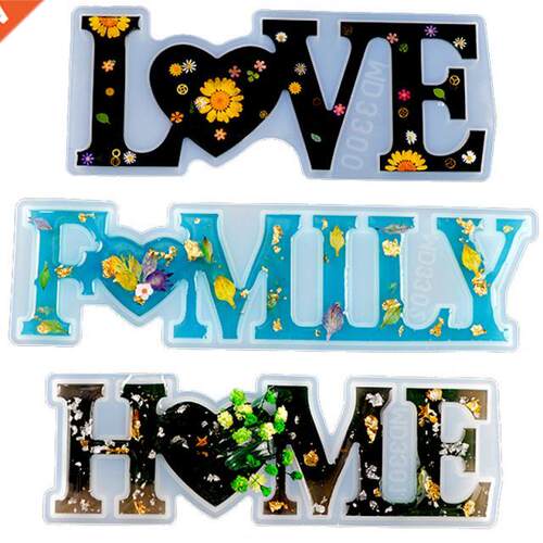 DIY Crafts Epoxy Casting Home Decoration Letters Resin Mold