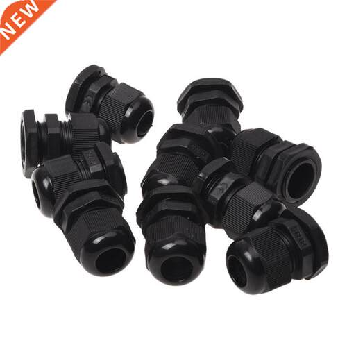 10 Pcs PG13.5 Model 6-12mm Cable Range Cables Gland Black