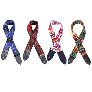 Leather Guitar Strap Adjustable Acoustic Folk Electric Guita