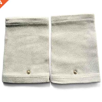 Pair of Conductive Slivery Fiber Electrode Massage Elbows Us