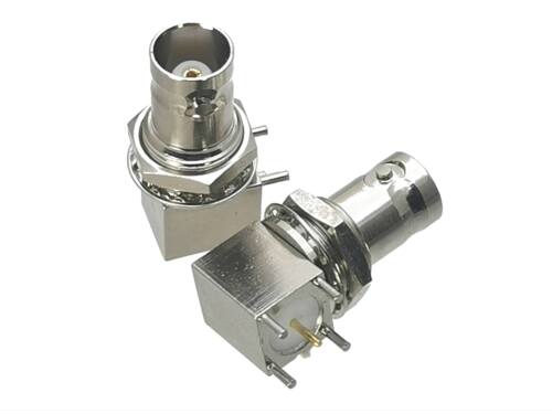 1Pcs Connector BNC Female jack Nut Bulkhe Right angle Sold