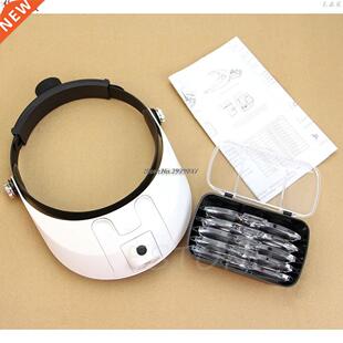 LED Lamp Light Headband Headset Head Jeweler Magnifier Magni