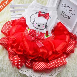 Cute Dog Clothes for Smll Dogs Wedding Dress Skirt Summer