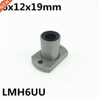 2pcs LMH6UU 6mm flange linear bearing LMH6 6x12x19 mm