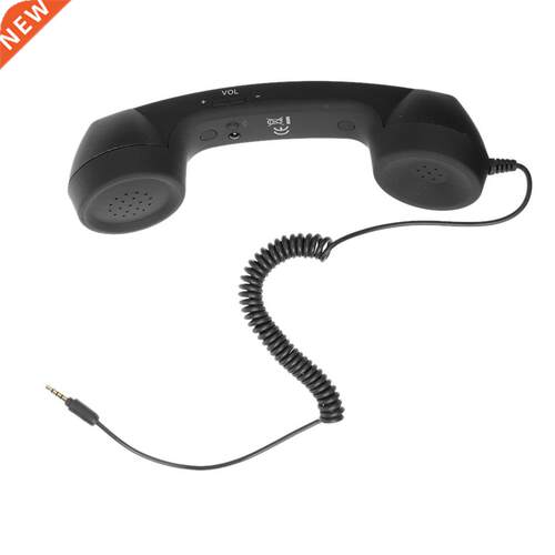 3.5mm Retro Telephone Handset,Classic Cell Phone Receiver Mi