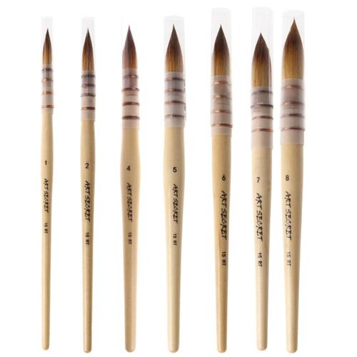 Handmade Squirrel Hair Artist Watercolor Paint Brush For Wat