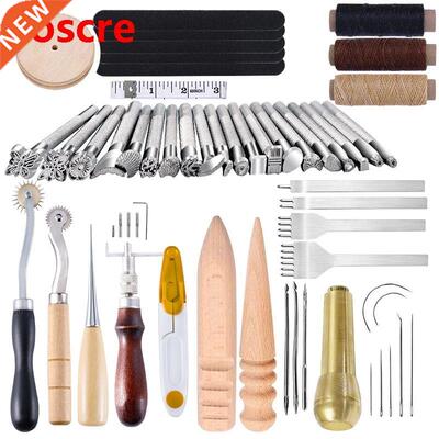 Professonal Leather Craft Tools Kt Hand Sewng Carvng St