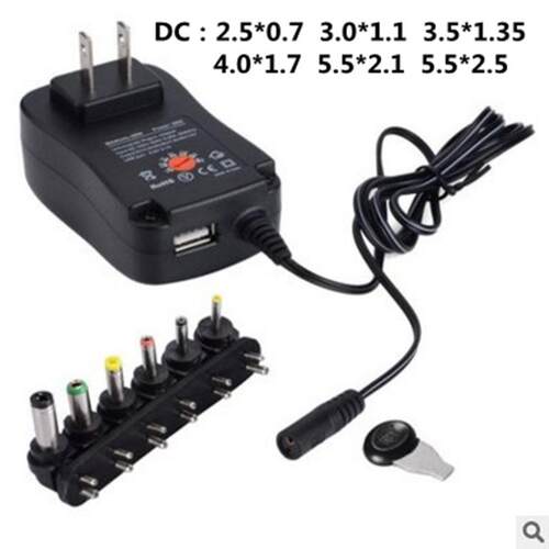 V 4.5V 5V 6V 7.5V 9V 12V 2A 2.5A AC / DC Adapter Adjustable