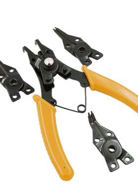 Tang 4 Tips in een Snap-ring Tang met borgring E-clip Snap R