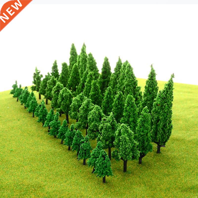 10Pcs/Pack Dark Green Model rees Scale Train Park Railroad R