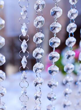 Clear 1m  Garland Diamond RhinestoneCurtain Acrylic Cryst