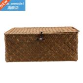 Hand Sundries Woven Desktop Storag Storage Seaweed