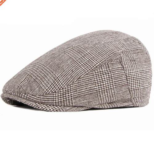 Women Men Hats Beret Caps Black Herringbone Newsboy Baker B