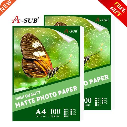 A4 100sheets nkjet Matte Photo Paper Waterproof for Prnte