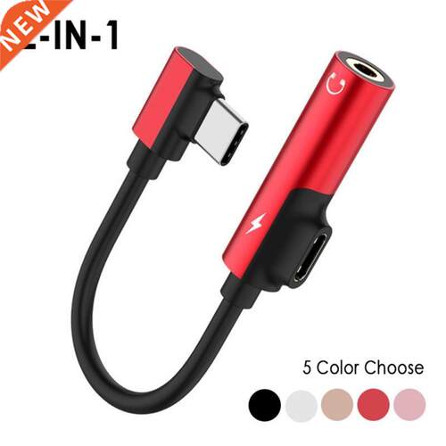 Usb Type C To .5mm Jack TypeC Audio Splitter Headphone Cabl