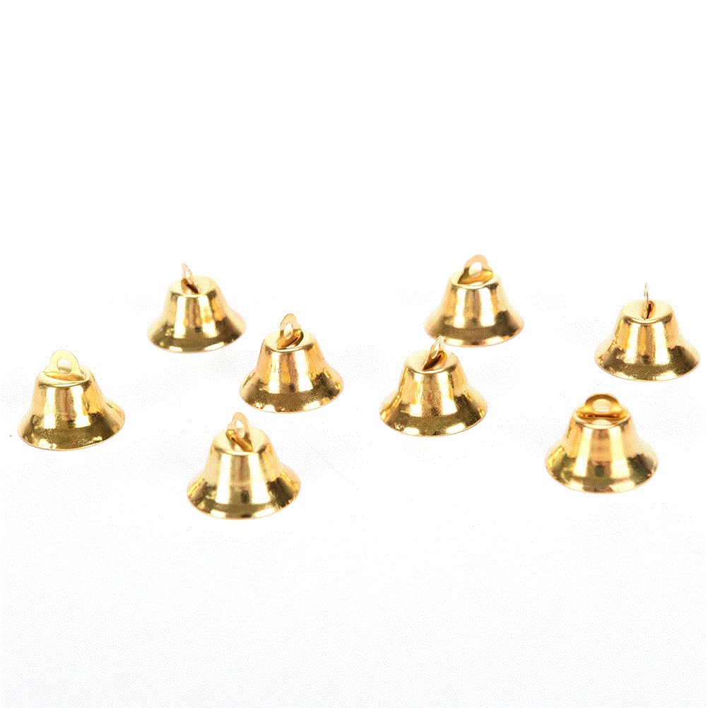 New 10Pcs Metal Bells Small Bell Jewelry Ornaments Christmas