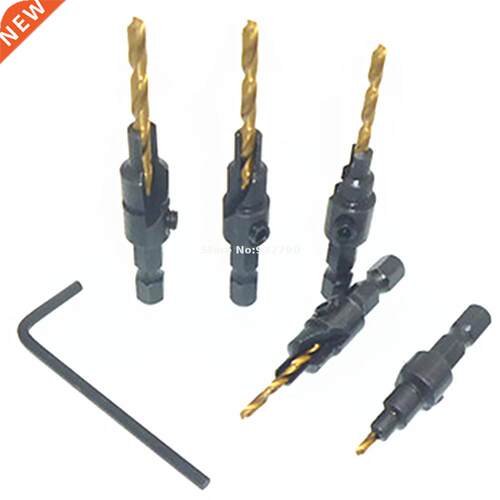 5pcs Countersink Drill Bit Change Counter Sink Hex Shank Cou