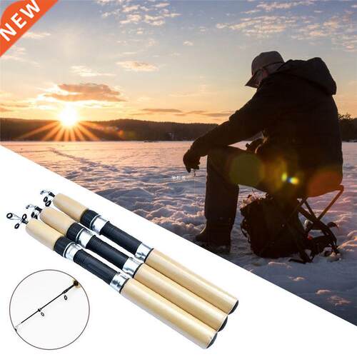 Durable 55cm Pocket Winter Fishing Supplies Retractable Fish