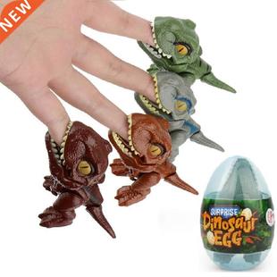 Finger Dinosaur Anime Action Figures Toys Funny Dino Eggs In