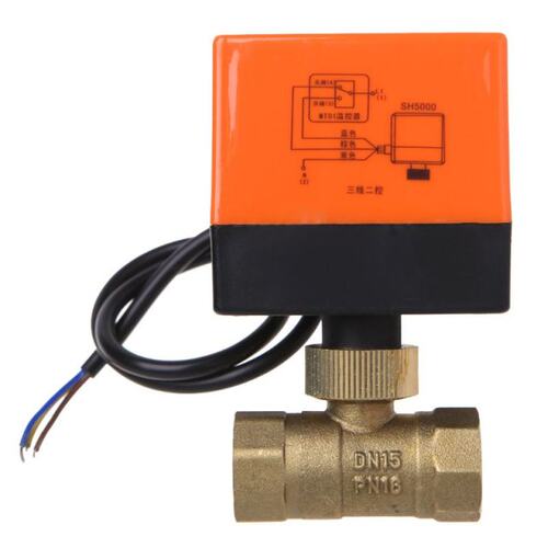 DN15/DN20/DN25 Electric Motorized Brass Ball Valve DN20 AC 2