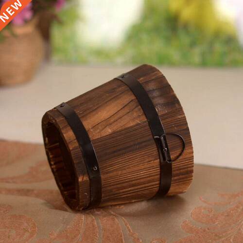 NEW Small Barrel Primaries Small Wooden Ornamental Flower Po