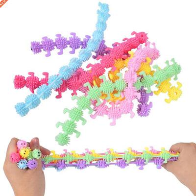 6Pcs Worm Noodle Stch String TPR Rope Anti Sss Toys String A