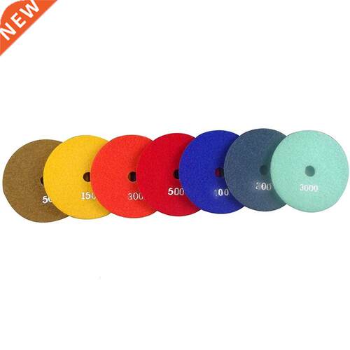 7Pcs Diamond Polishing Pads 5 Inch Wet Polishing Pads Grindi