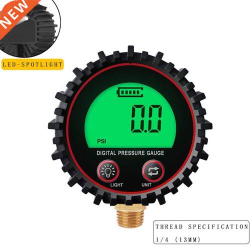 Dial Size Digital Air Pressure Gauge with 1/4		