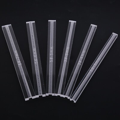 1PCS Zipper Anti-overflow Ruler Acrylic Template Sewing Acce
