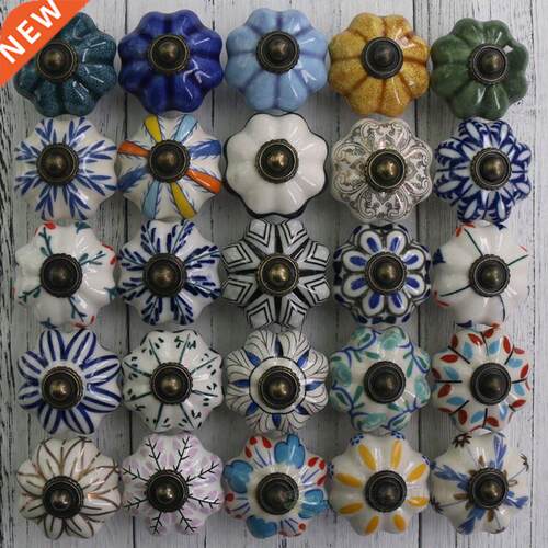 1xCreative Retro eautiful Ceric Drawer Shoe Cainet Knos