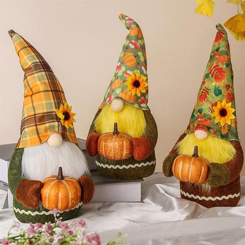Fall Gnome Autumn Gnome Pumpkin Sunflower Swedish Dwarf Than