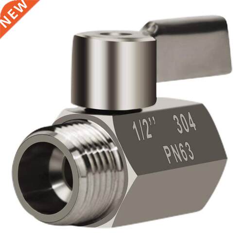 04 Stainless Steel Mini Ball Valve(1/2 Inch Female x Male)