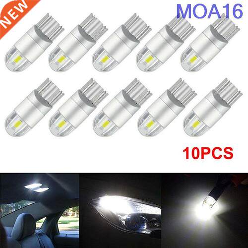 10pcs LED Bulbs White Taillight 168 501 W5W Read Lamp Wedge