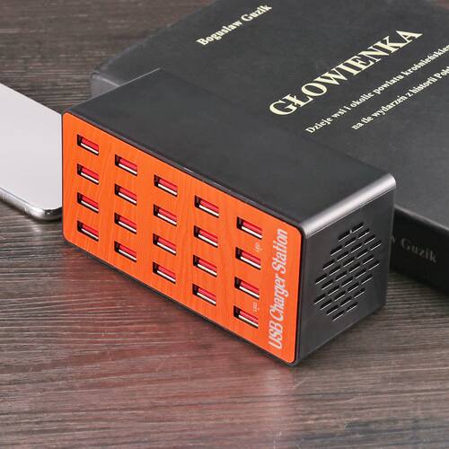 USB Smt Chger 20 Ports USB Hub Fast Chging Station Pow