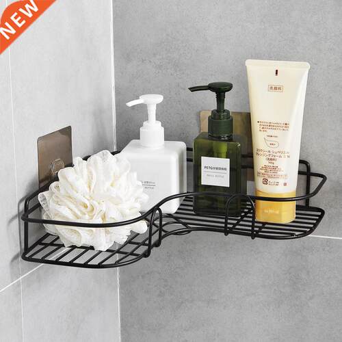 Stainless Steel Bathroom Shelves Wall Mount Iron Shampoo Sto