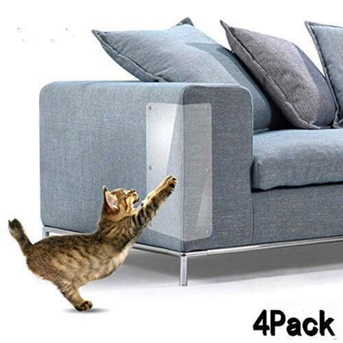 4pcs Cat Scratch Guards Sofa Protector Paw Pad Corner Guard